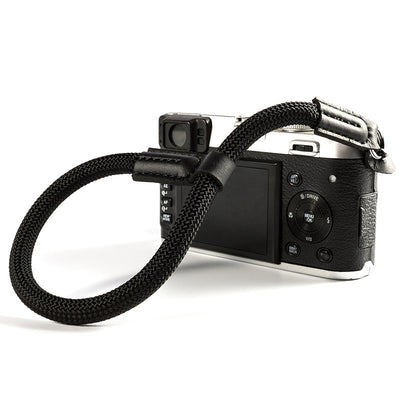 Camera wrist strap round rope