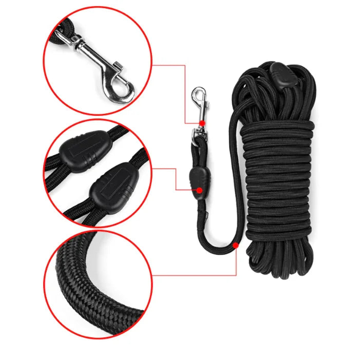 Round Tracking Rope, Dog Training Long Leash, NO TANGLE LONG ROPE, tracking leash, leash, Round Rope Tracking Lead, Rope Tracking Lead,  long dog leashes,  long leashes, 