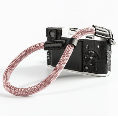 Camera wrist strap round rope