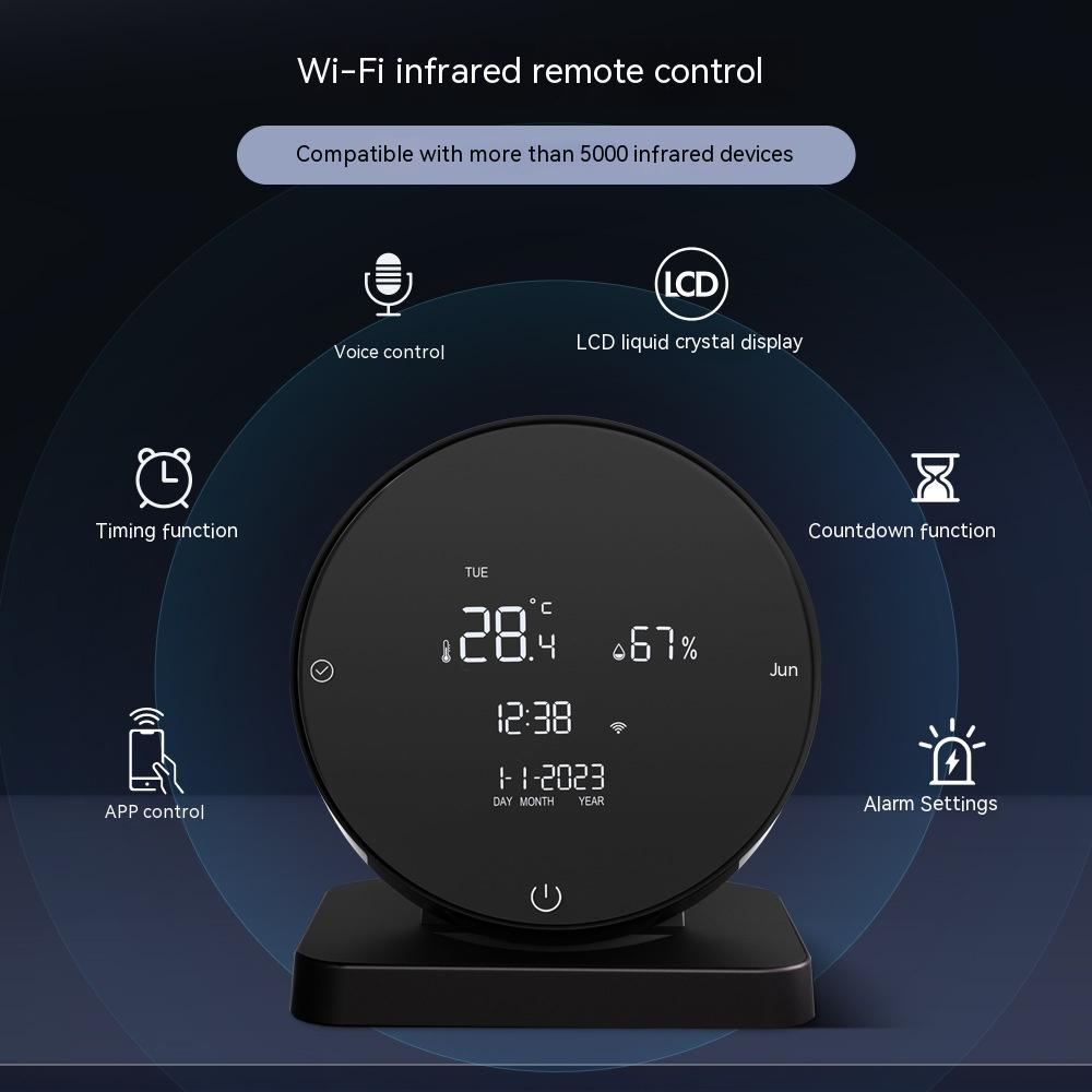 Smart temperature and humidity sensor with remote