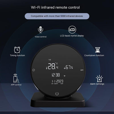 Smart temperature and humidity sensor with remote