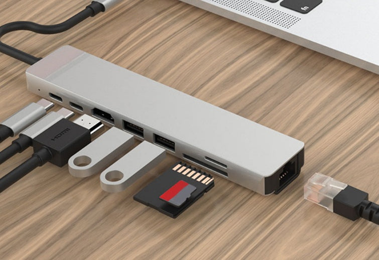 PD 8-in-1 Expansion Dock USB-C Hub Splitter