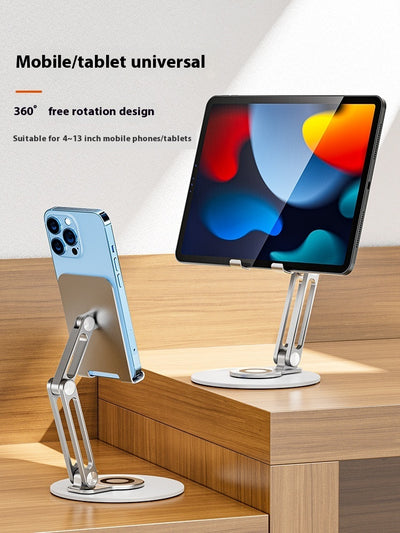 Portable 360° rotating stand for phone and tablet