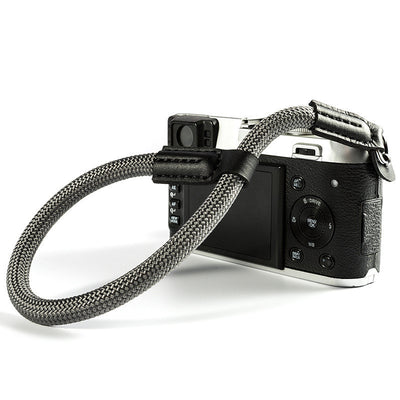Camera wrist strap round rope