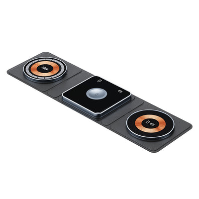 3-in-1 Magnetic Folding Wireless Charging Station (Transparent Edition)