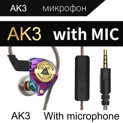QKZ AK3 FiLe Wired In-ear Stereo Wired Earphone