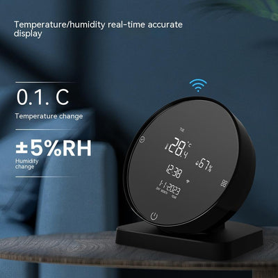Smart temperature and humidity sensor with remote