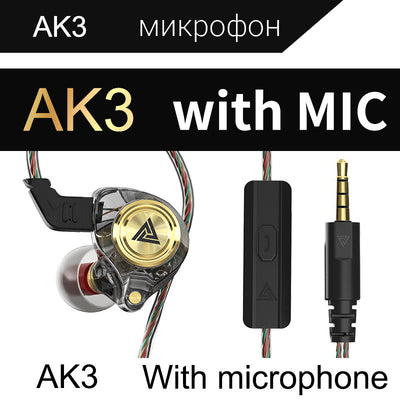 QKZ AK3 FiLe Wired In-ear Stereo Wired Earphone