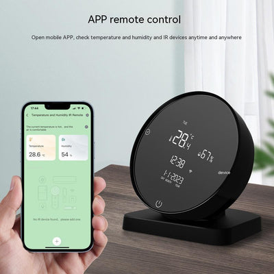 Smart temperature and humidity sensor with remote